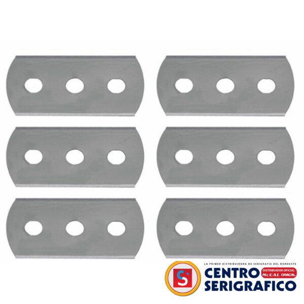 CUCHILLA DE ACERO AL CARBONO CN003B 10 PIEZAS 1,5''