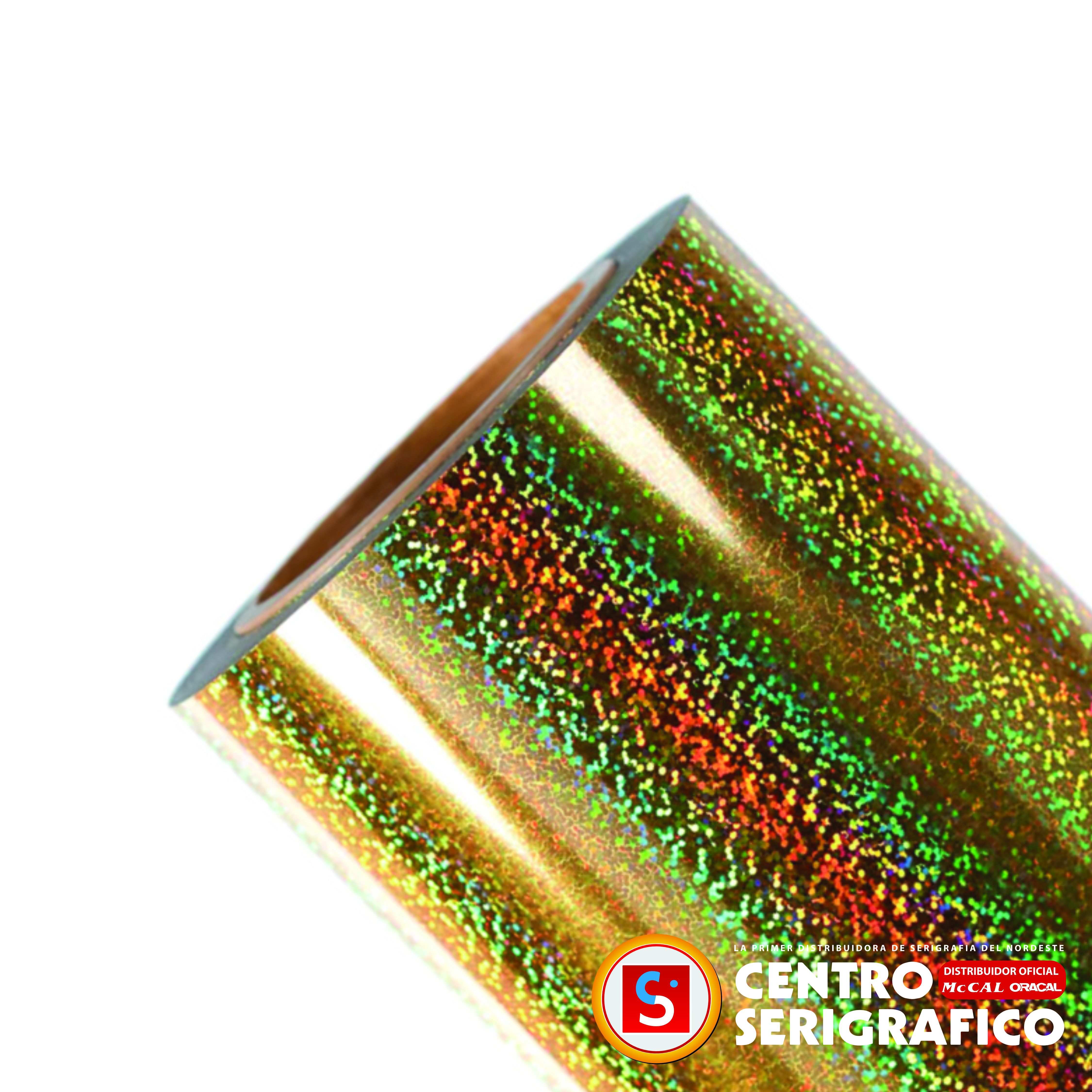 DORADO SPARKLE HOLOGRÁFICO TERMOTRANSFERIBLE X 0.50 ANCHO
